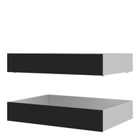 Thumbnail for Set of 2 Underbed Drawers (for Single or Double beds) in Black Matt