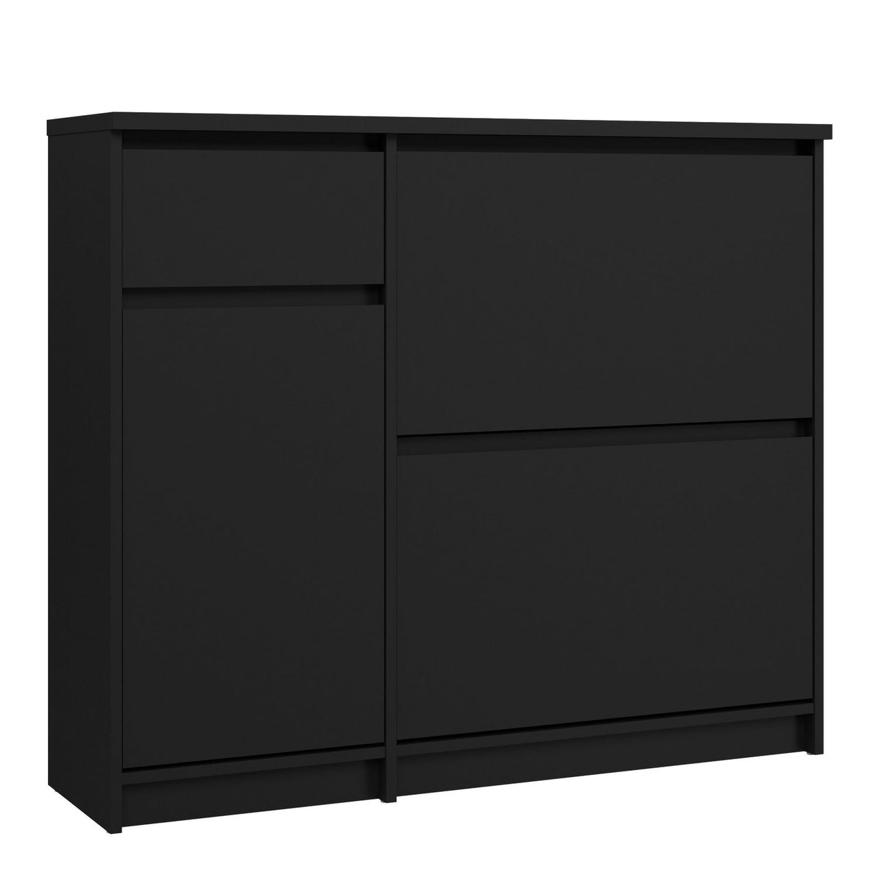 Matt Black Shoe Storage Cabinet