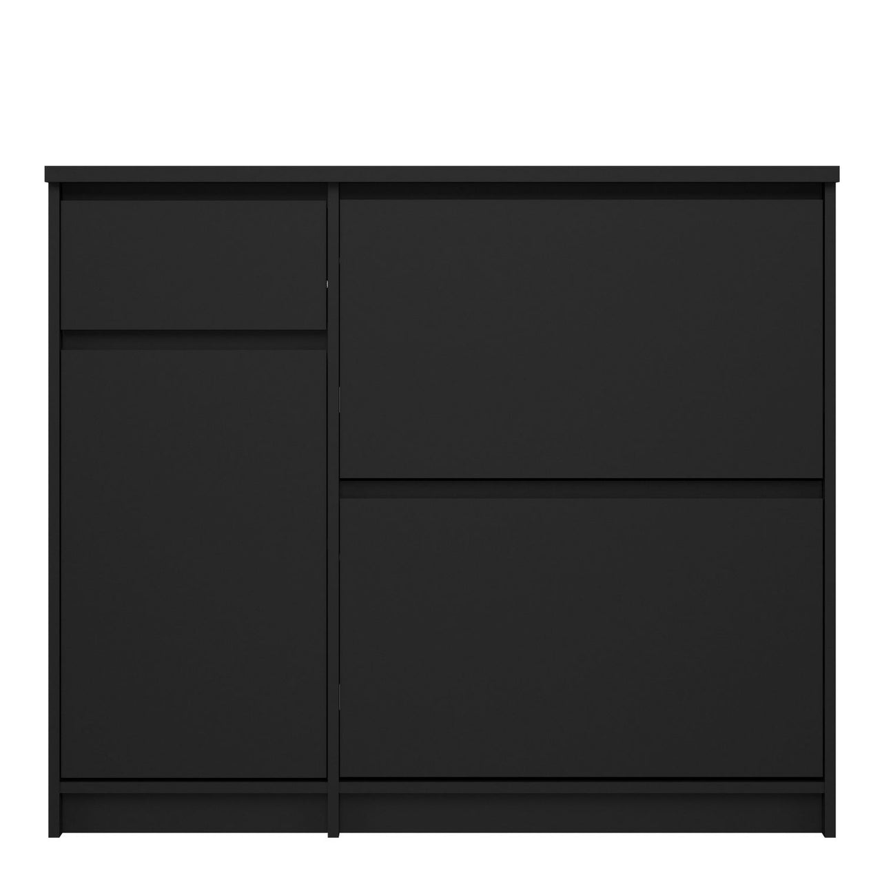 Matt Black Shoe Storage Cabinet