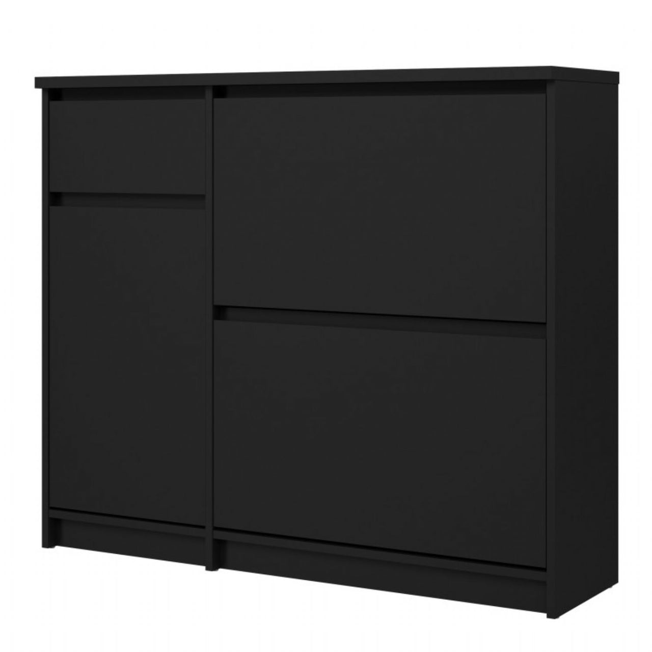 Matt Black Shoe Storage Cabinet