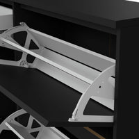 Thumbnail for Matt Black Shoe Storage Cabinet