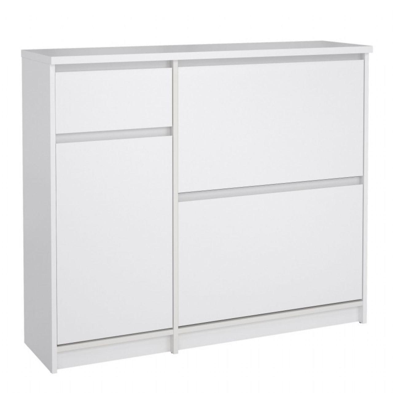 White High Gloss Shoe Cabinet