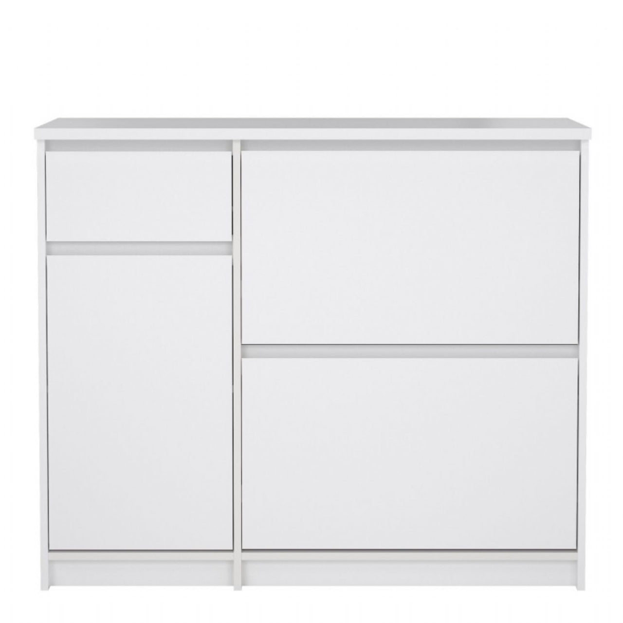 White High Gloss Shoe Cabinet