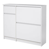 Thumbnail for White High Gloss Shoe Cabinet