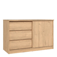 Thumbnail for Storage Unit with 1 Sliding Door and 3 Drawers in Jackson Hickory Oak