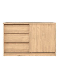 Thumbnail for Storage Unit with 1 Sliding Door and 3 Drawers in Jackson Hickory Oak