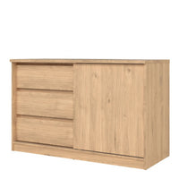 Thumbnail for Storage Unit with 1 Sliding Door and 3 Drawers in Jackson Hickory Oak