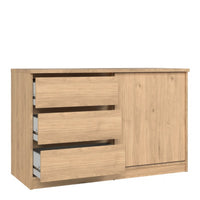 Thumbnail for Storage Unit with 1 Sliding Door and 3 Drawers in Jackson Hickory Oak