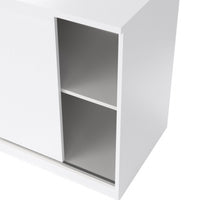 Thumbnail for Storage Unit with 1 Sliding Door and 3 Drawers in White High Gloss