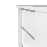 Thumbnail for Storage Unit with 1 Sliding Door and 3 Drawers in White High Gloss