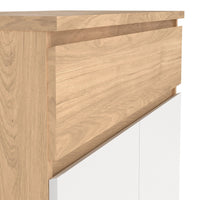 Thumbnail for Naia Shoe Cabinet with 2 Doors +1 Drawer in Jackson Hickory Oak and white