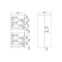 Thumbnail for Naia Shoe Cabinet with 4 Doors 1 Drawer in Jackson Hickory Oak and White