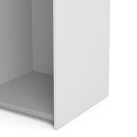 Thumbnail for Traditional Tall White Finish 2 Sliding Double Door Wardrobe