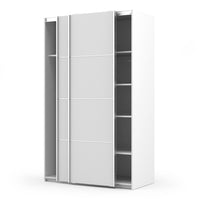 Thumbnail for Tall White Sliding 2 Door Double Wardrobe