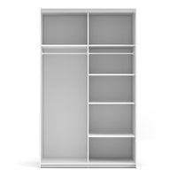 Thumbnail for Tall White Sliding 2 Door Double Wardrobe