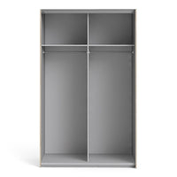 Thumbnail for Light Oak White Wooden 200cm Tall Sliding Wardrobe