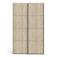 Thumbnail for Tall Sliding Oak Wardrobe 120cm In Oak Doors