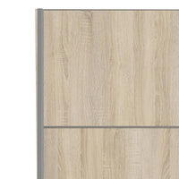 Thumbnail for Tall Sliding Oak Wardrobe 120cm In Oak Doors