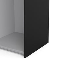 Thumbnail for Verona Sliding Wardrobe 120cm in Black Matt With Black Matt Doors With 2 Shelves