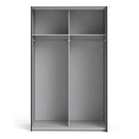 Thumbnail for Verona Sliding Wardrobe 120cm in Black Matt With Black Matt Doors With 2 Shelves