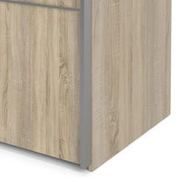 Thumbnail for Traditional Tall Wide Light Oak 2 Sliding Door Double Wardrobe