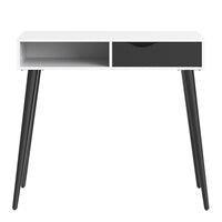 Thumbnail for Console Table 1 Drawer 1 Shelf in White and Black Matt