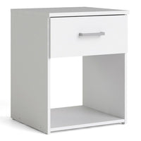 Thumbnail for Space Package Bedside 1 Drawer + Chest of 3 Drawers + Wardrobe with 2 doors + 1 drawer in White