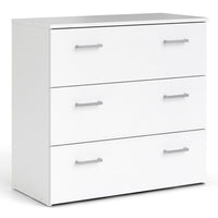 Thumbnail for Space Package Bedside 1 Drawer + Chest of 3 Drawers + Wardrobe with 2 doors + 1 drawer in White