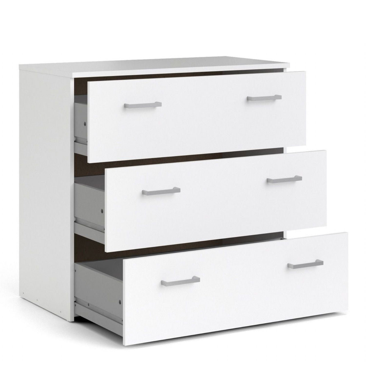 Space Package Bedside 1 Drawer + Chest of 3 Drawers + Wardrobe with 2 doors + 1 drawer in White