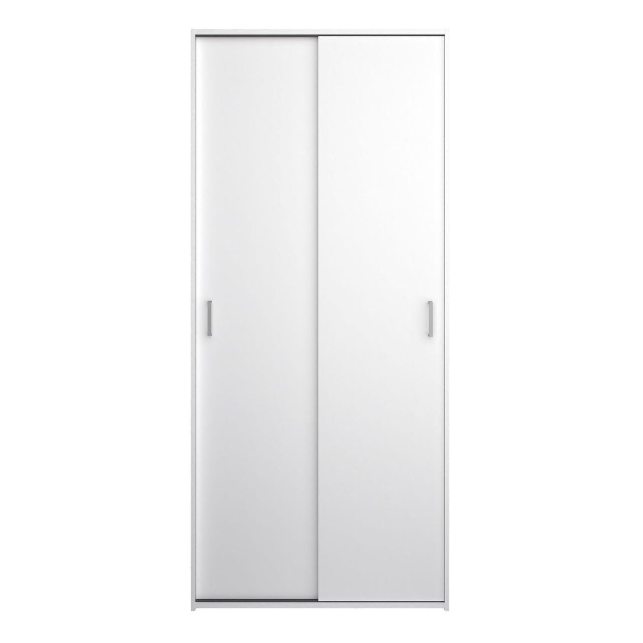 Space Wardrobe with 2 Sliding Doors in White