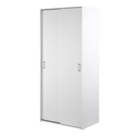 Thumbnail for Space Wardrobe with 2 Sliding Doors in White