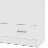 Thumbnail for Space Wardrobe with 2 Doors + 1 Drawer in White 1750