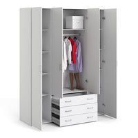 Thumbnail for Large White 4 Door Wardrobe