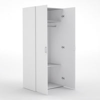 Thumbnail for Simple White 2 Door Double Wardrobe