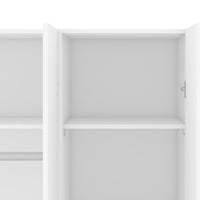 Thumbnail for Simple White 3 Door Triple Wardrobe