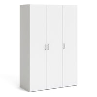 Thumbnail for Simple White 3 Door Triple Wardrobe