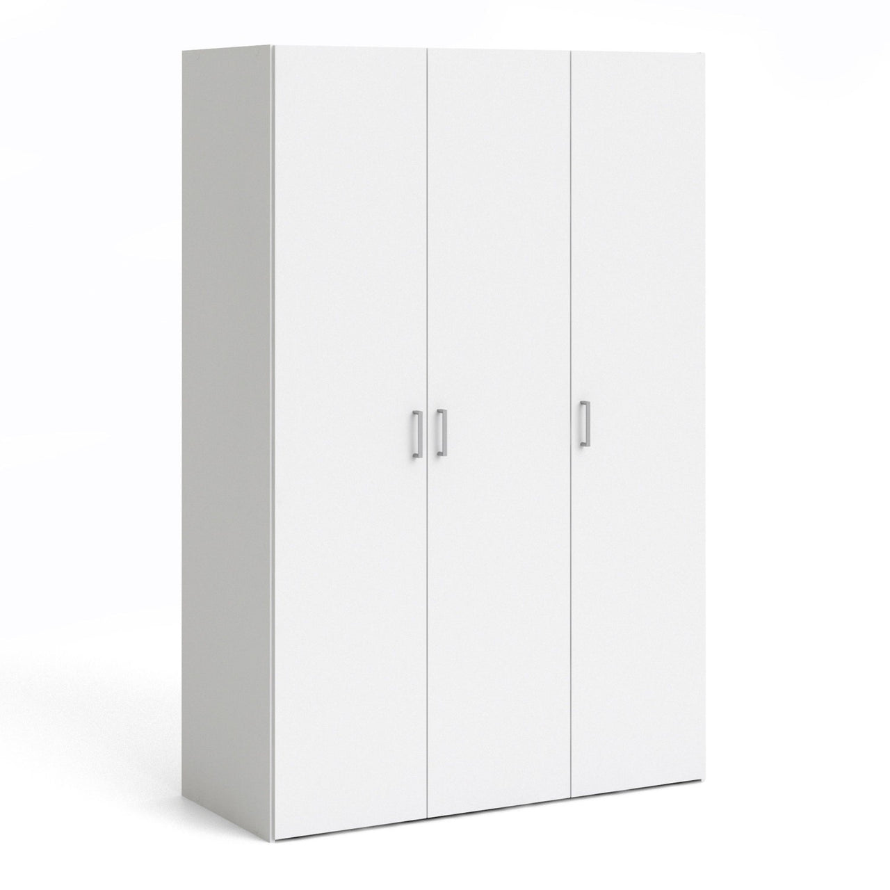 Simple White 3 Door Triple Wardrobe