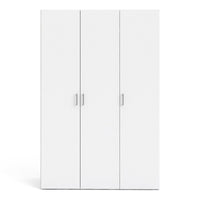 Thumbnail for Simple White 3 Door Triple Wardrobe