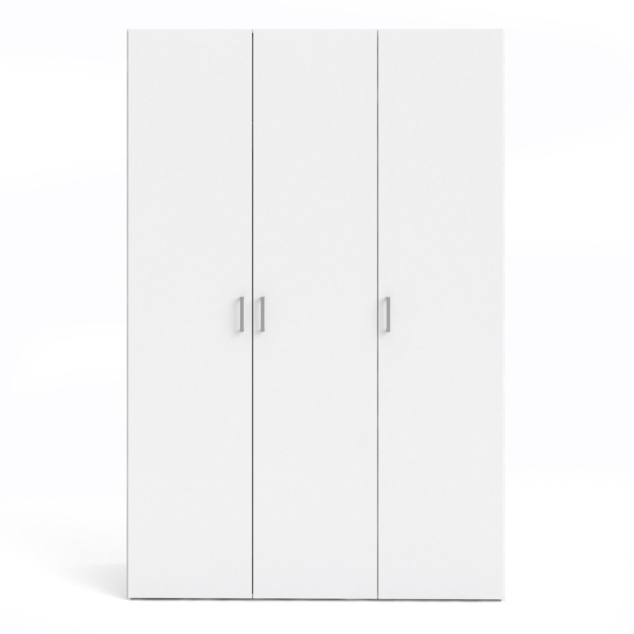 Simple White 3 Door Triple Wardrobe