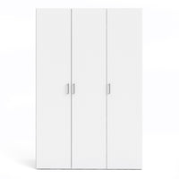 Thumbnail for Simple White 3 Door Triple Wardrobe