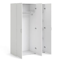 Thumbnail for Simple White 3 Door Triple Wardrobe