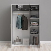 Thumbnail for Simple White 3 Door Triple Wardrobe