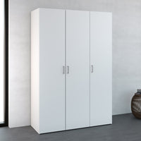 Thumbnail for Simple White 3 Door Triple Wardrobe