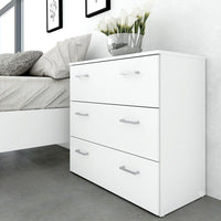 Thumbnail for Space Chest of 3 Drawers in White