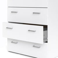 Thumbnail for Tall Simple White 5 Drawer Chest