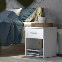 Thumbnail for Space Bedside 1 Drawer in White