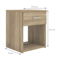 Thumbnail for Space Bedside 1 Drawer in Oak