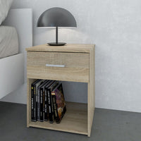 Thumbnail for Space Package Bedside 1 Drawer + Chest of 3 Drawers + Wardrobe with 2 doors + 1 drawer in Oak