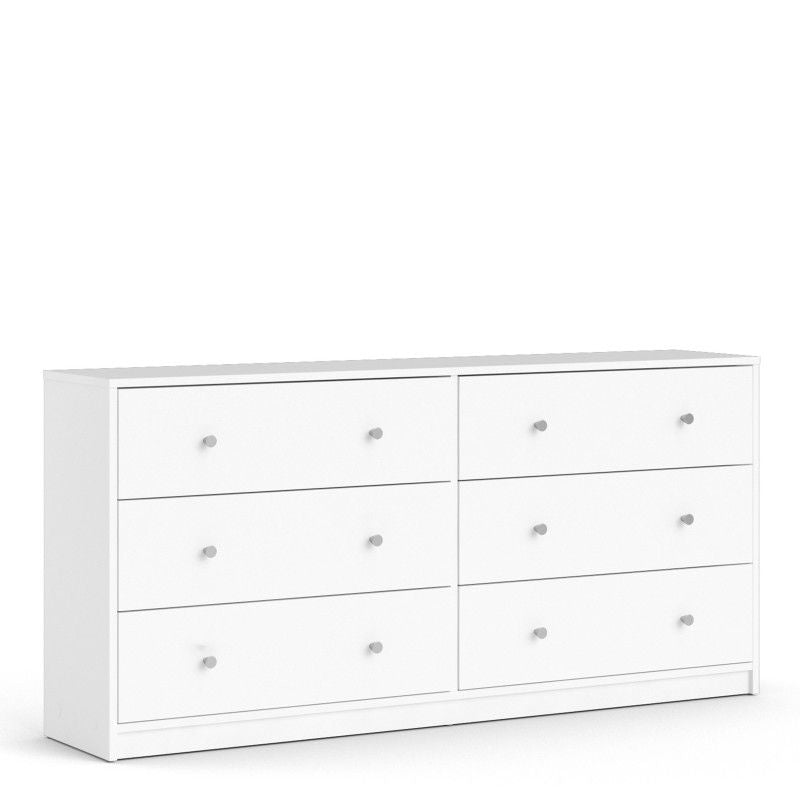 Chest of 6 Drawers (3+3) in White