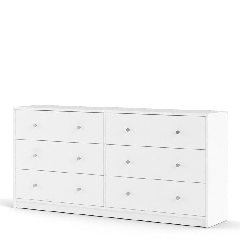 Chest of 6 Drawers (3+3) in White